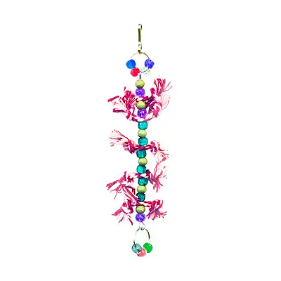 Brinquedo Vertical Happy Bird 5 Nós para Pássaros - Cores Sortidas