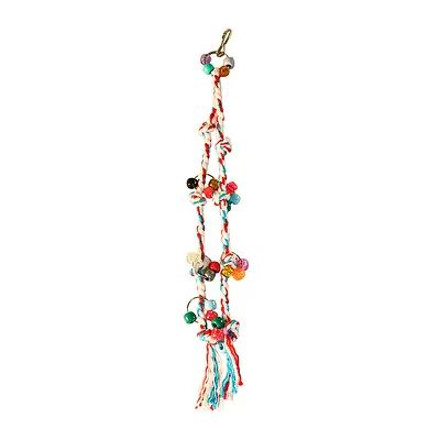 Brinquedo Happy Bird Corda Dupla para Pássaros - Cores Sortidas