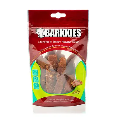 Snack Barkkies Sweet Potato para Cães 100g