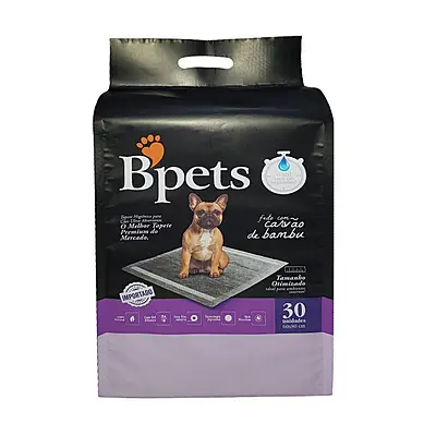 Tapete Higiênico Bpets Carvão de Bambu para Cães