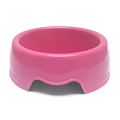 Comedouro de Plástico para Cães São Benedito Pet Rosa