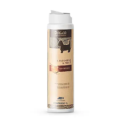 Shampoo Dog & Co Riquezas do Brasil Castanha e Mel para Cães 1L