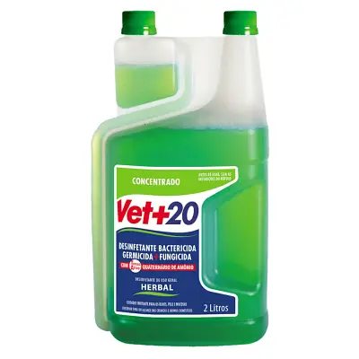 Desinfetante Bactericida Concentrado Vet+20 Herbal 2L