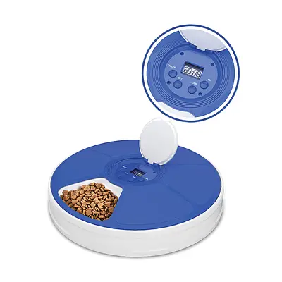 Comedouro Chalesco Automático Disco para Cães