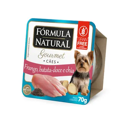 Ração Úmida Fórmula Natural Fresh Meat Gourmet Patê Cães Frango 70g