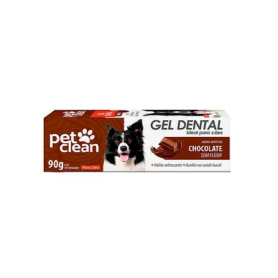 Gel Dental Pet Clean Sabor Chocolate para Cães e Gatos 90 g