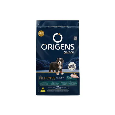 Ração Origens para Cães Filhotes de Médio e Grande Porte Sabor Frango