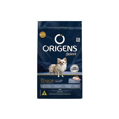 Ração Origens para Cães Sênior de Pequeno Porte Sabor Frango e Cereais Integrais