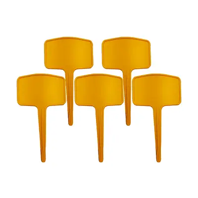 Etiqueta Top Garden Amarela para Jardim 5 Peças