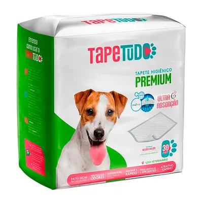 Tapete Higiênico Para Cães Tapetudo 60x55 30 unidades