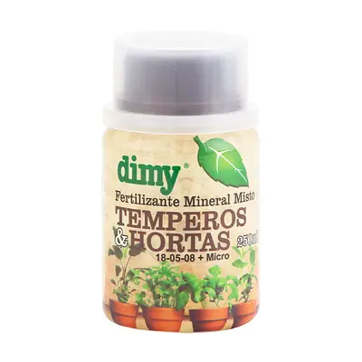 Fertilizante Dimy Temperos & Hortas para Jardim 250ml
