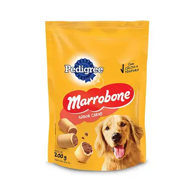 Biscoito Pedigree Cães Marrobone Adultos Carne 200g