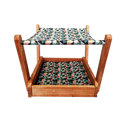 Cama Rede & Miaw Geométrica
