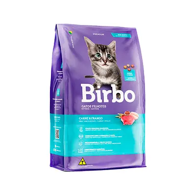 Ração Birbo para Gatos Filhotes Sabor Carne e Frango