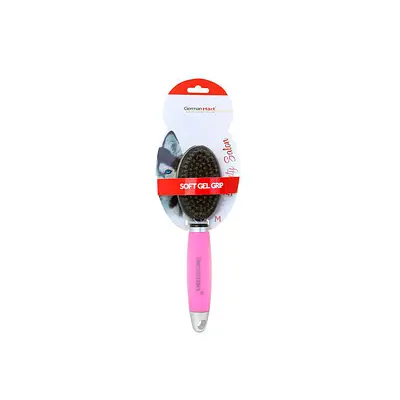 Escova Dupla Germanhart Gel Rosa para Cães