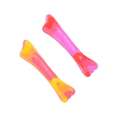Brinquedo LCM Ossinho de Borracha Maciço para Cães - Cores Sortidas
