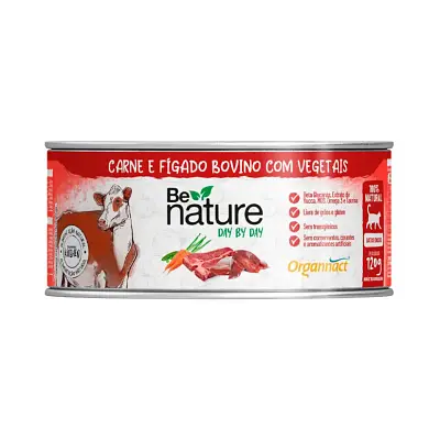 Ração Úmida Carne Organnact Be Nature Day By Day Para Gatos Adultos