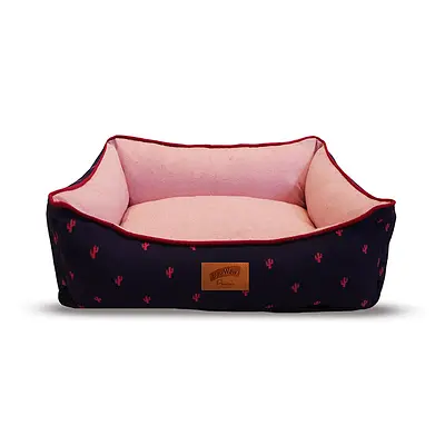 Cama Baw Waw Juli Soninho Rosa para Cães e Gatos