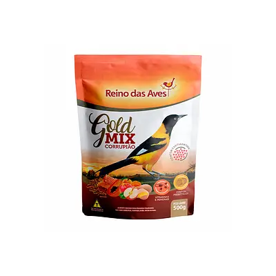 Ração Reino das Aves Gold Mix Corrupião para Pássaros