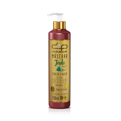 Máscara de Hidratação Dolce Pet Jade Cereja e Avelã para Cães e Gatos - 290 ml
