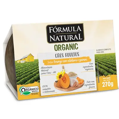 Ração Úmida Para Cães Fórmula Natural Organic Frango, Abóbora e Quinoa 270g