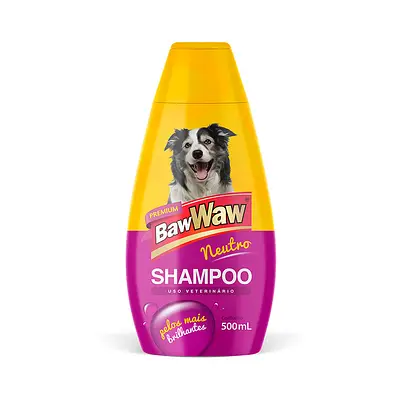 Shampoo Baw Waw Neutro para Cães 500 ml