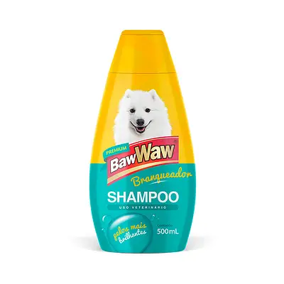 Shampoo Baw Waw Branqueador para Cães 500 ml