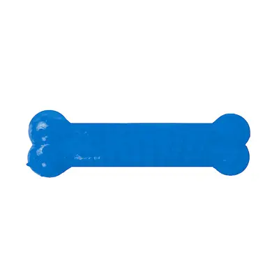 Brinquedo Furacão Pet Osso Plaque Ataque com Cravo Azul para Cães