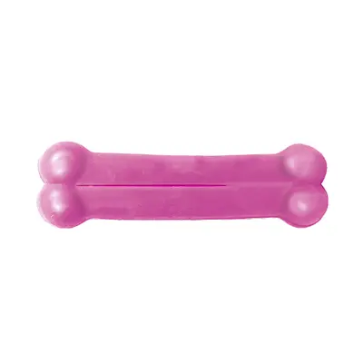 Brinquedo Furacão Pet Osso Plaque Ataque Liso Rosa para Cães - P