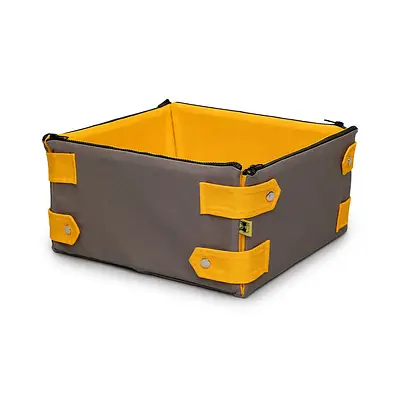 Cama Caixa Cansei de Ser Gato Cinza com Amarelo