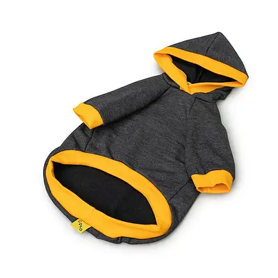 Moletom Cansei de Ser Gato Grafite e Amarelo para Gatos