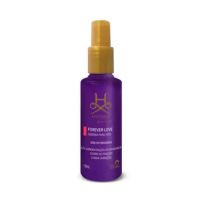 Colônia Hydra Groomers Forever Love para Cães e Gatos 130 ml