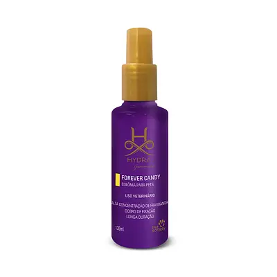 Colônia Hydra Groomers Forever Candy para Cães e Gatos 130 ml