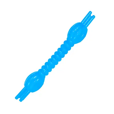 Brinquedo Furacão Pet Bastão Torcido de Borracha Maciça Azul para Cães