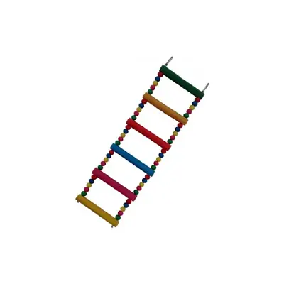 Brinquedo Para Pássaros Escada 3X1 Miçanga 6P P Tudo Pet