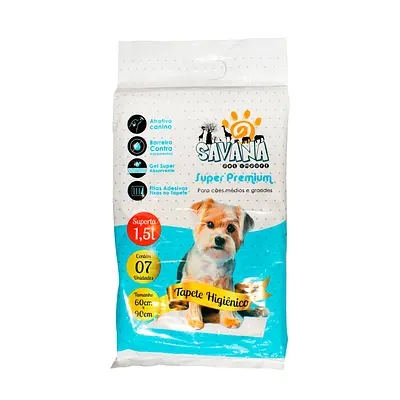 Tapete Higiênico Savana 60 cm x 90 cm Super Premium para Cães