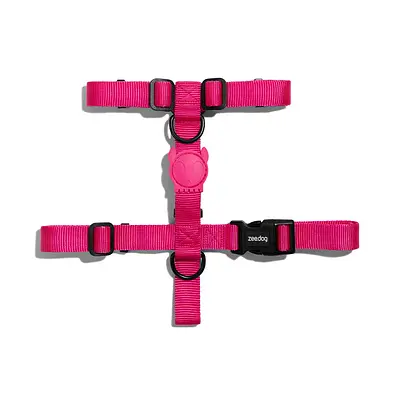 Peitoral H Zee.Dog Pink Led para Cães