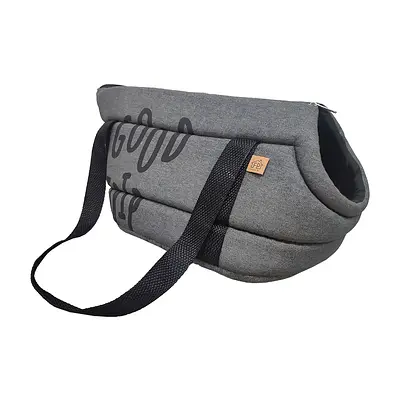 Bolsa de Transporte Fábrica Pet Aberta New Collection Preto para Cães e Gatos
