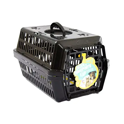Caixa de Transporte Alvorada New Preta para Cães e Gatos