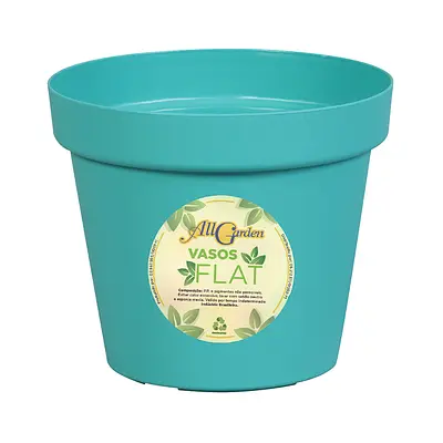 Vaso All Garden Flat Redondo Verde - Tam 4