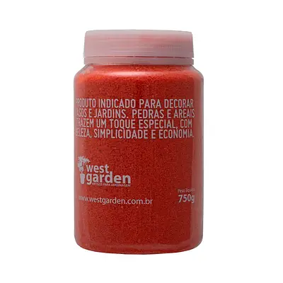 Areia Decorativa West Garden Laranja 750 g