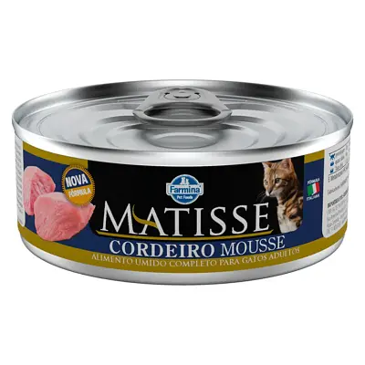 Ração úmida Matisse Gatos Cordeiro Mousse 85g