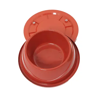 Comedouro e Bebedouro Alvorada Pesado e Gelado Anti Formigas Vermelho para Cães e Gatos
