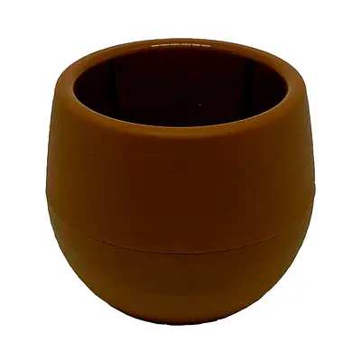 Vaso All Garden Baby Ball Flat Marrom para Jardim