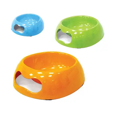 Comedouro Chalesco Melamina para Cães e Gatos - Cores Sortidas