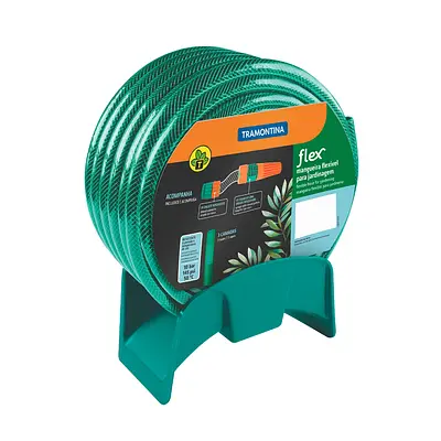 Mangueira Tramontina Flex Verde com Engate Rosqueado e Esguicho