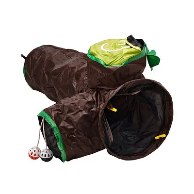 Brinquedo Chalesco Túnel com 3 Saídas para Gatos