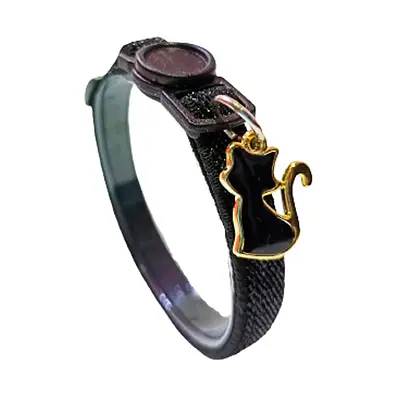 Coleira Modernpet Black Elástica para Gatos