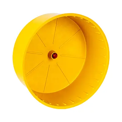 Brinquedo Jel Plast Pet Roe Roda Plástica Amarela para Hamster