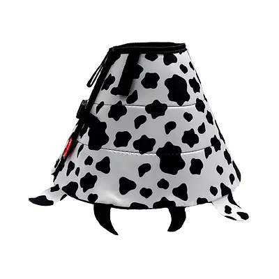 Colar Elizabetano Confort Pet Vaquinha para Cães